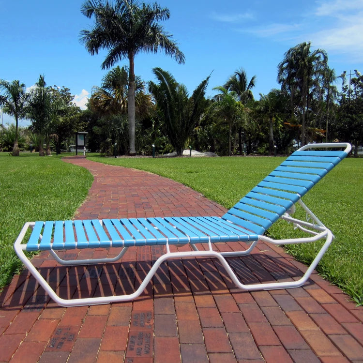 C120 12-inch Strap Chaise Lounge