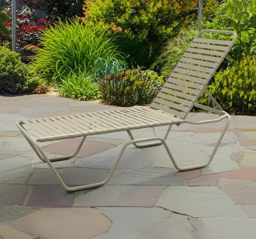 C160 16-inch Strap Chaise Lounge