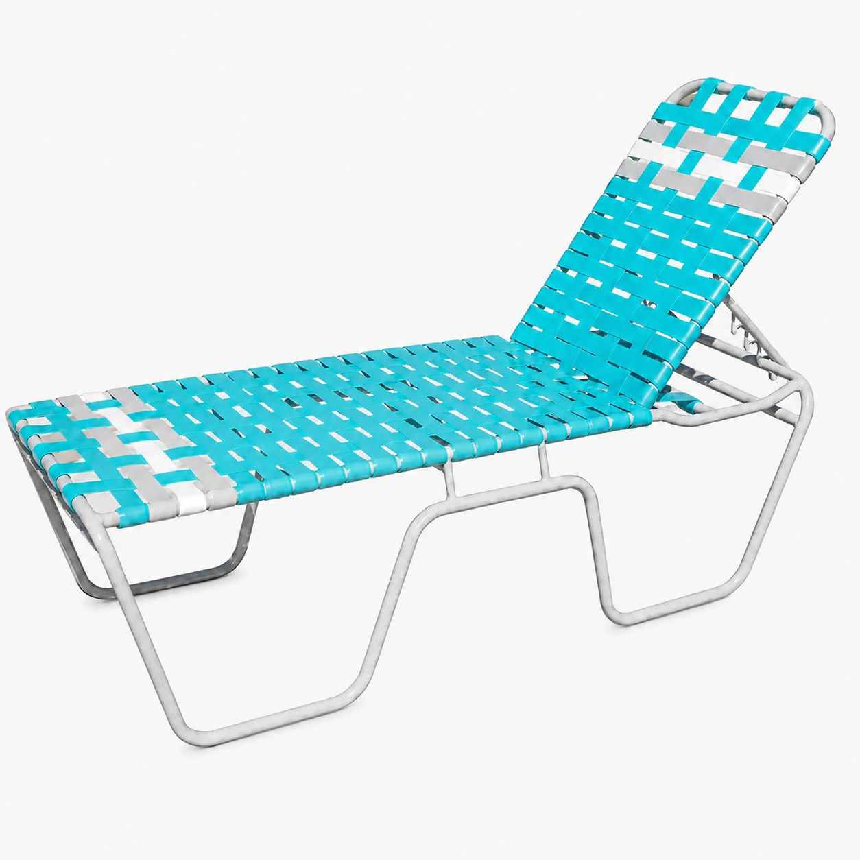 C200B 20-inch Basketweave Strap Chaise Lounge