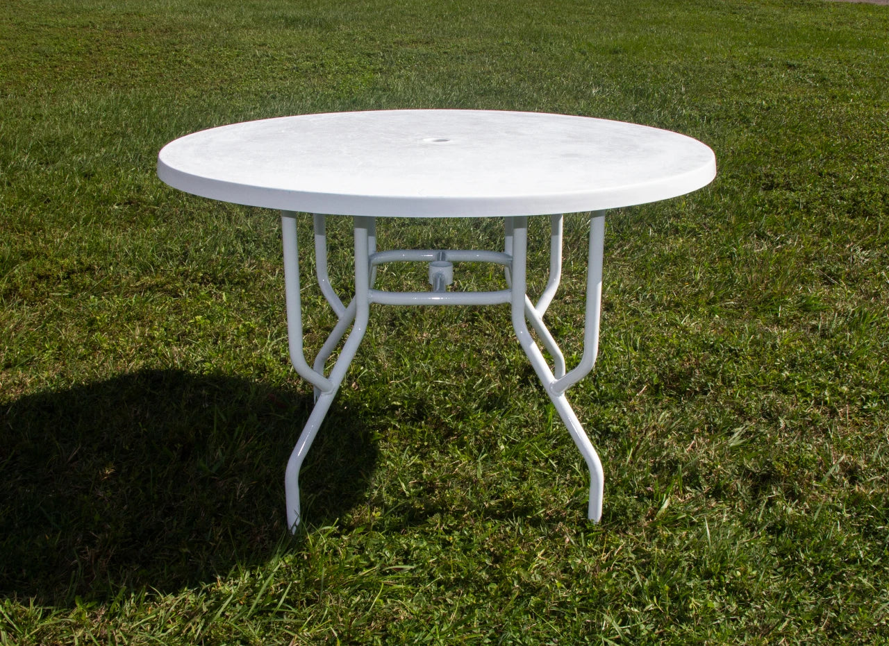 FL42 Fiberglass 42-inch Round Outdoor Table
