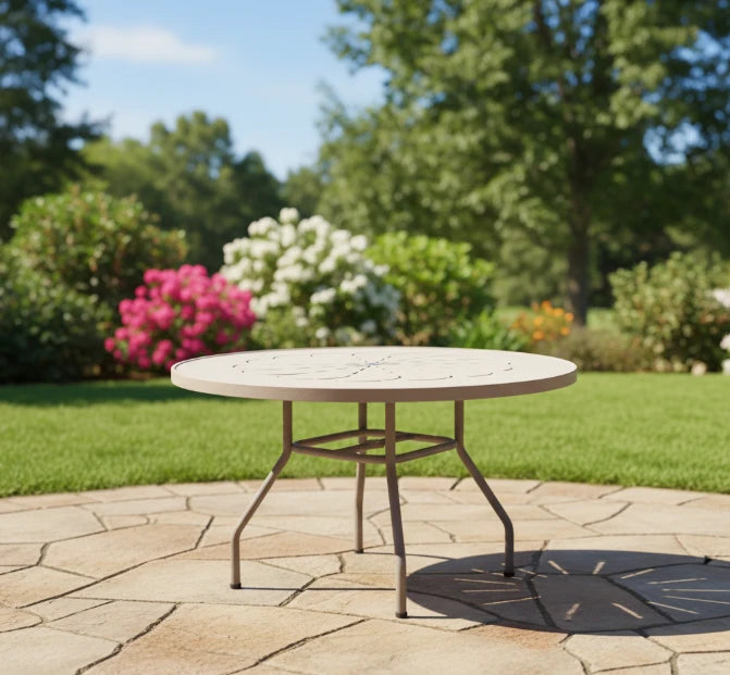 PTC42 42-inch Round Aluminum Patio Table