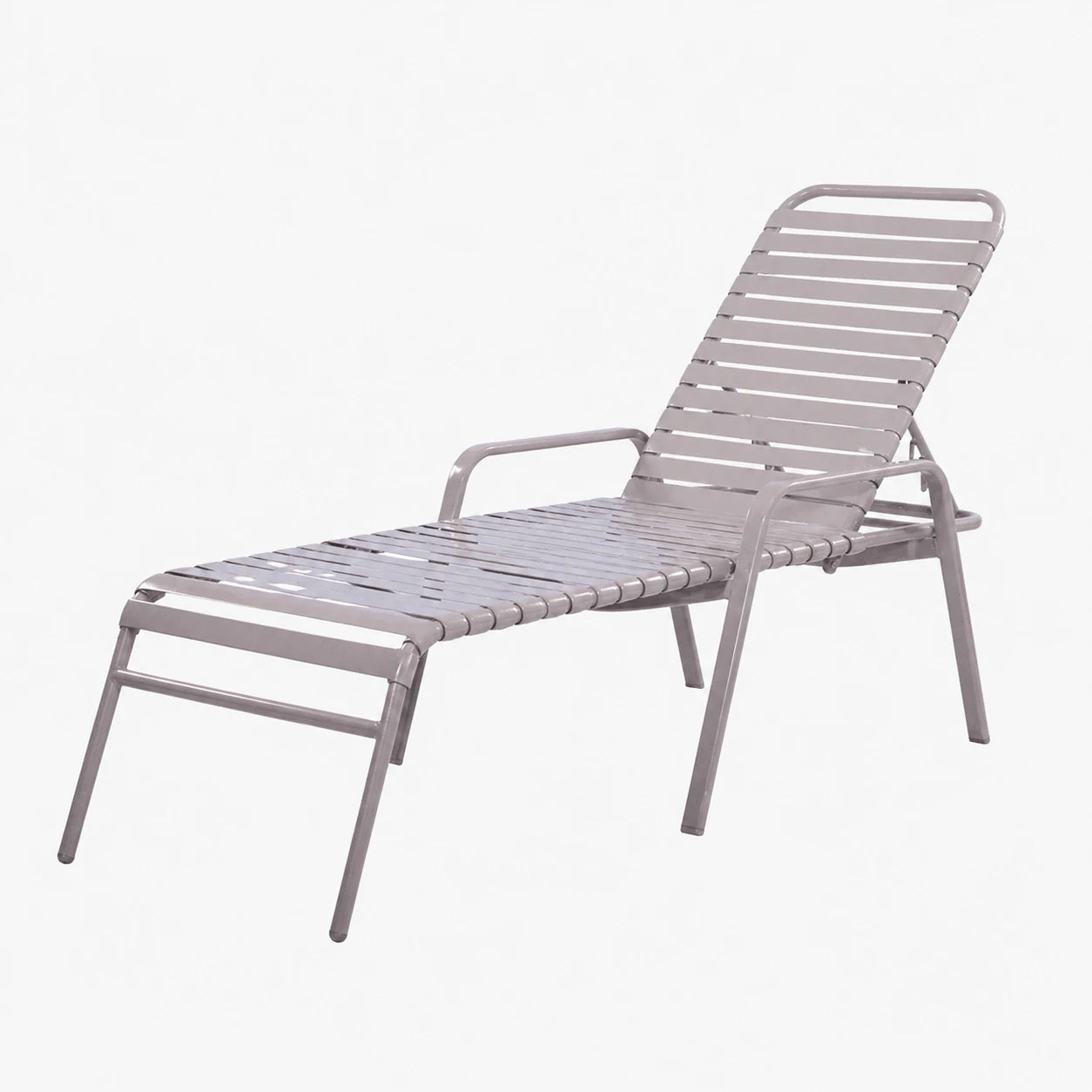 R165 16-inch Strap Chaise Lounge with Arms