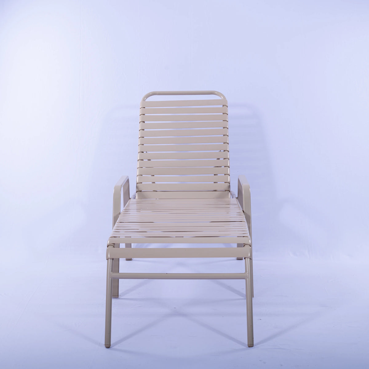 R165 16-inch Strap Chaise Lounge with Arms