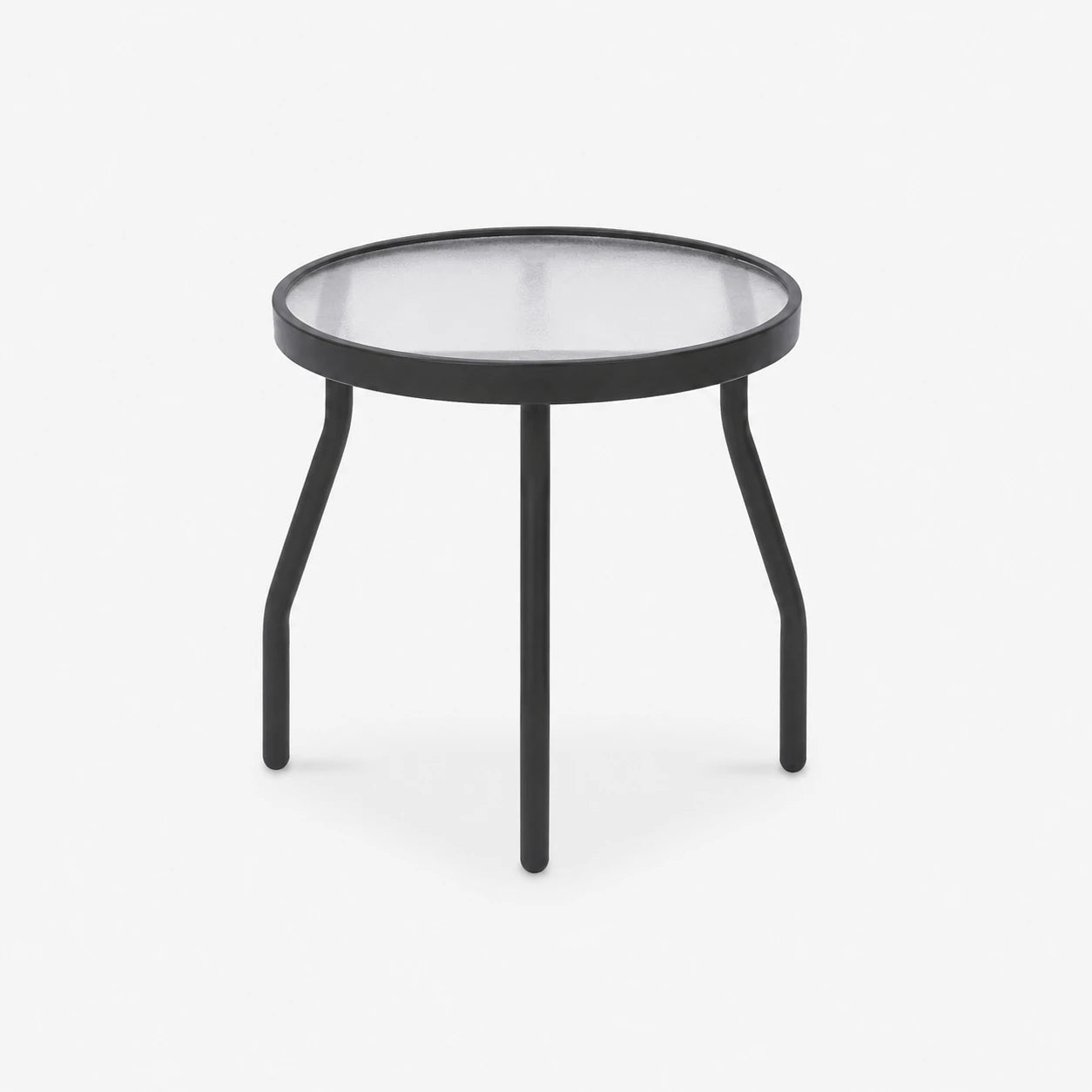 A18-2 Round Acrylic Side Table – Angled Leg