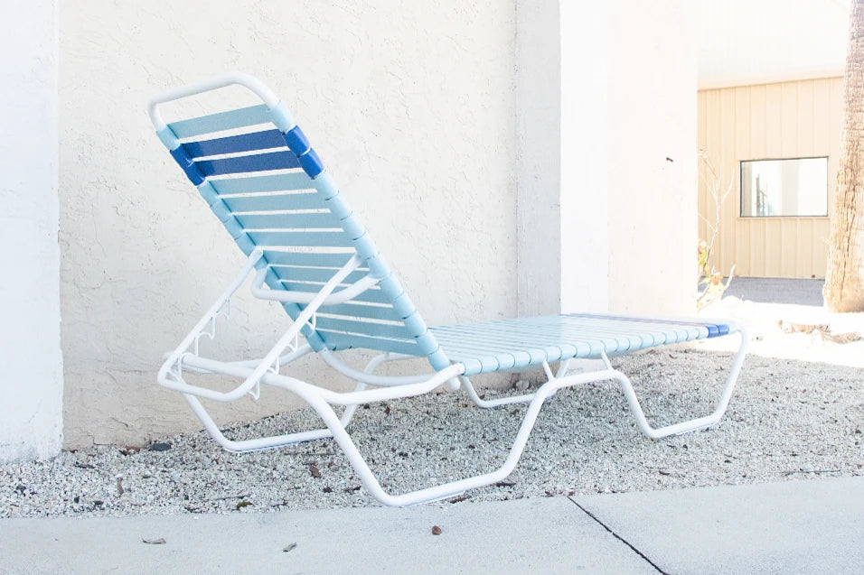 C120 12-inch Strap Chaise Lounge