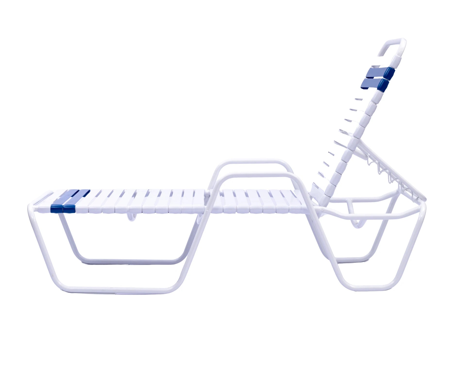 C145 14-inch Strap Chaise Lounge with Arms