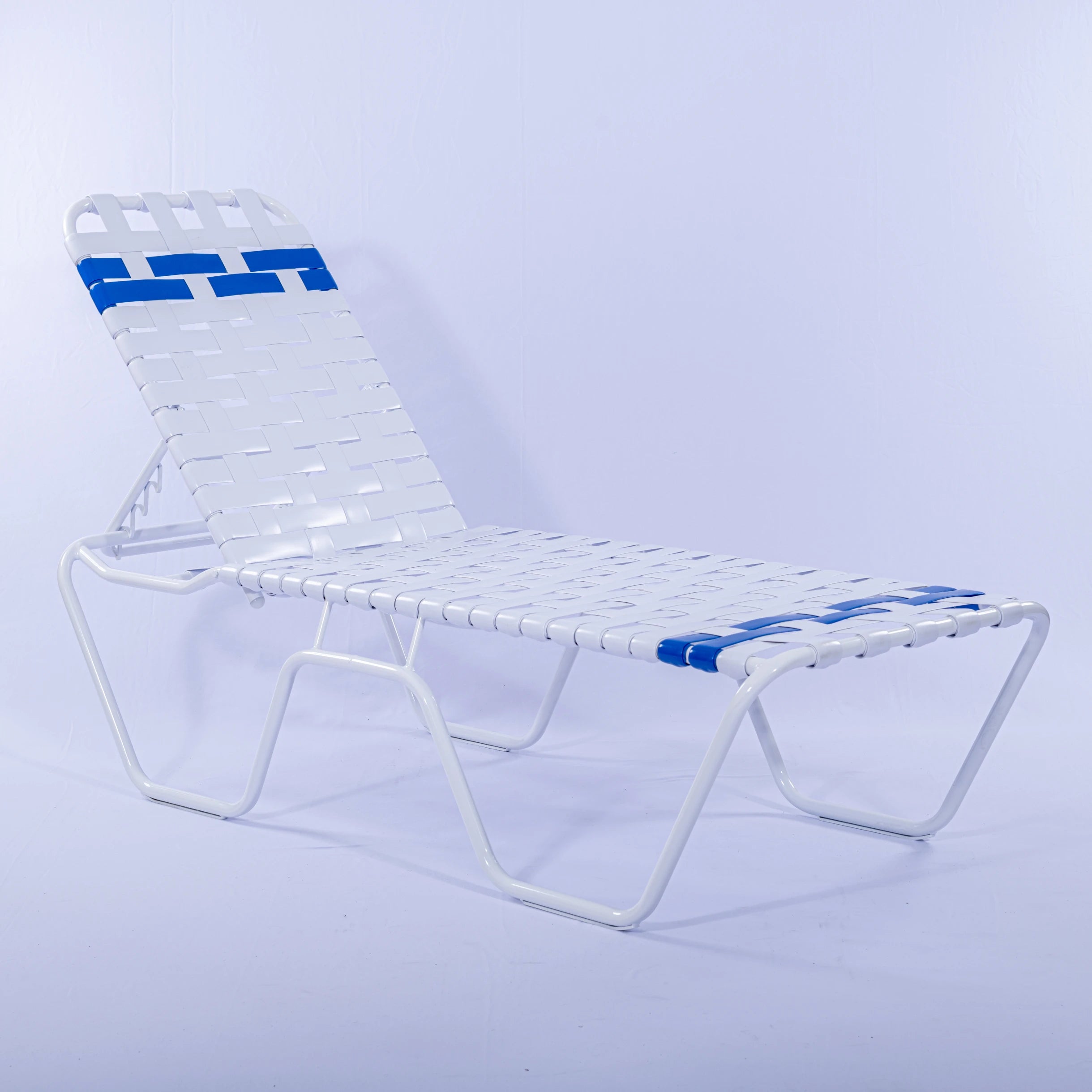 C160B 16-inch Basketweave Strap Chaise Lounge