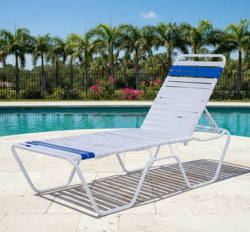 C160 16-inch Strap Chaise Lounge