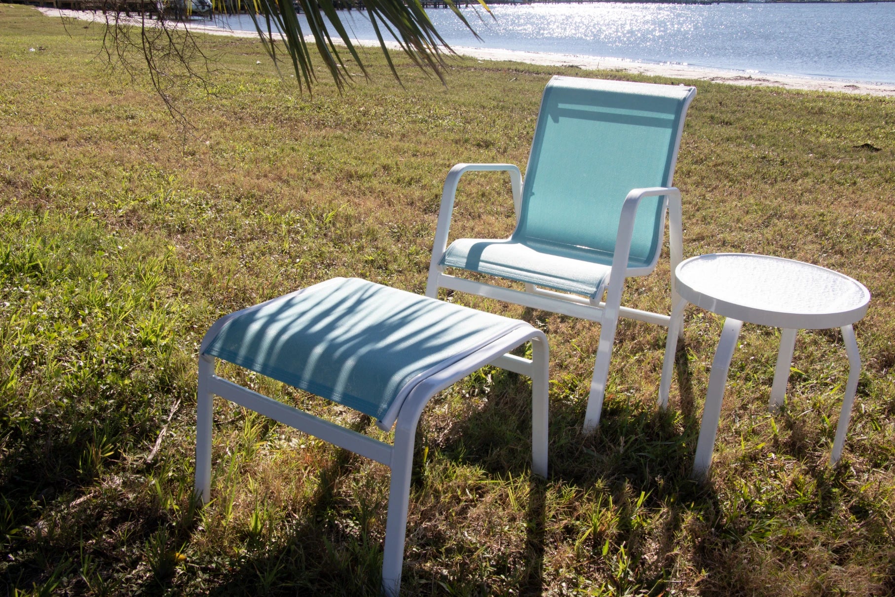 SR15 Sling Patio Ottoman
